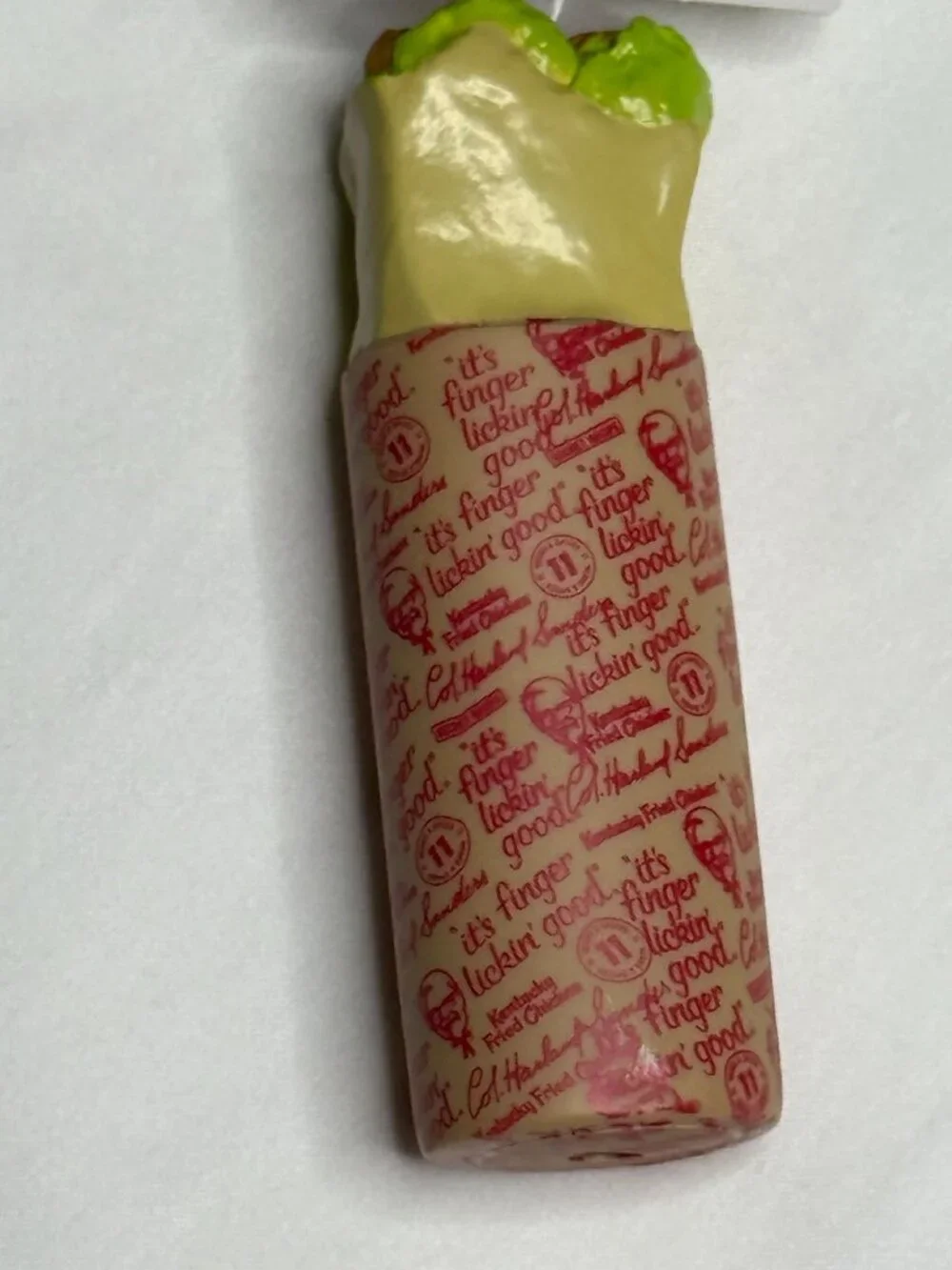 KFC Chicken Wrap Dog Toy Vinyl Squeaky Chew Pet Toy New